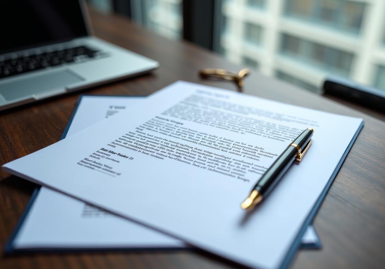 Professional CV and Cover Letter on a modern desk with a laptop